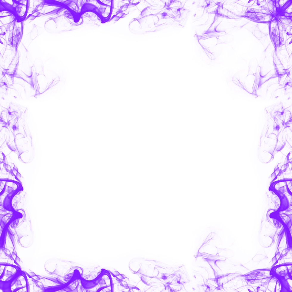 Abstract Purple Smoke Frame png
