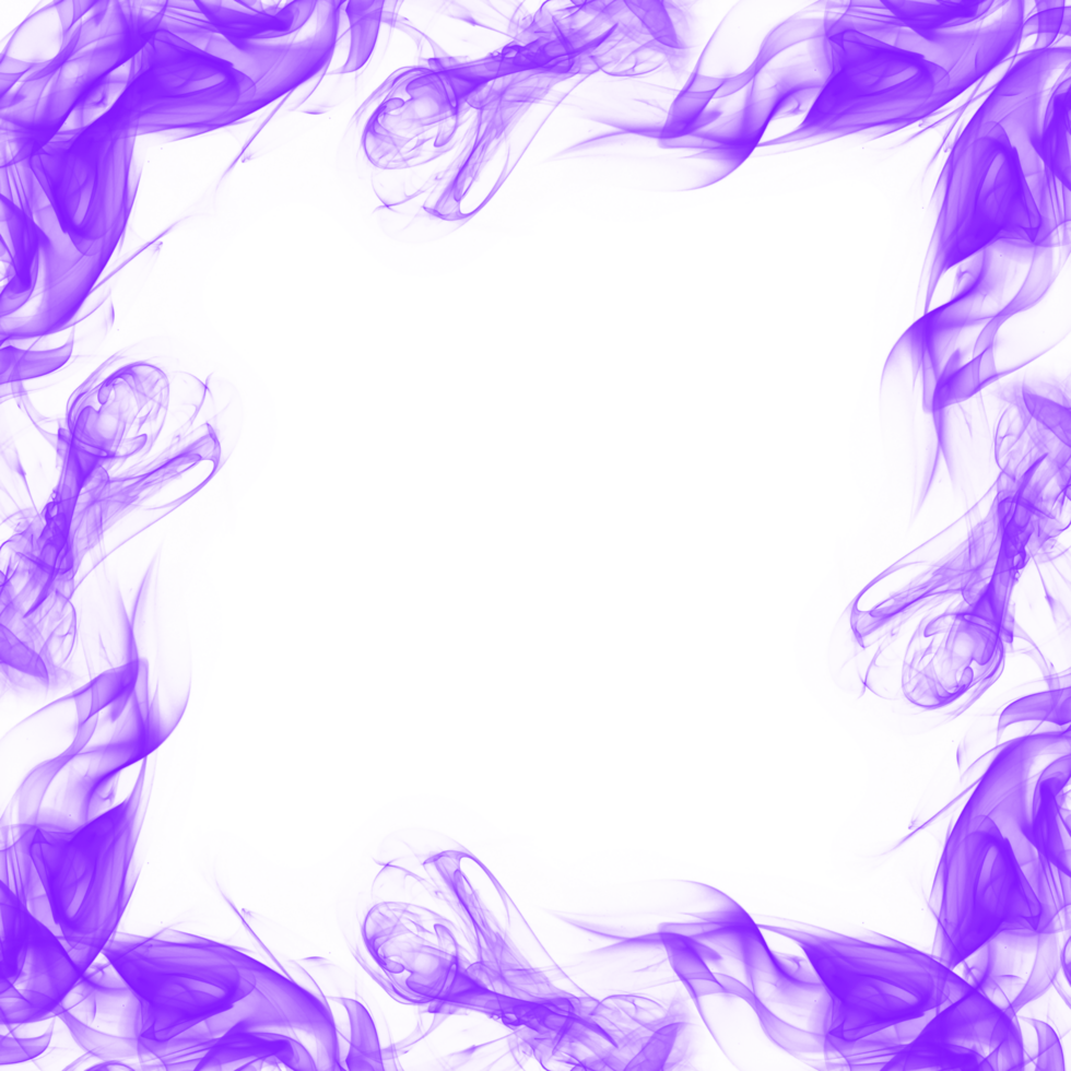 Abstract Purple Smoke Frame png