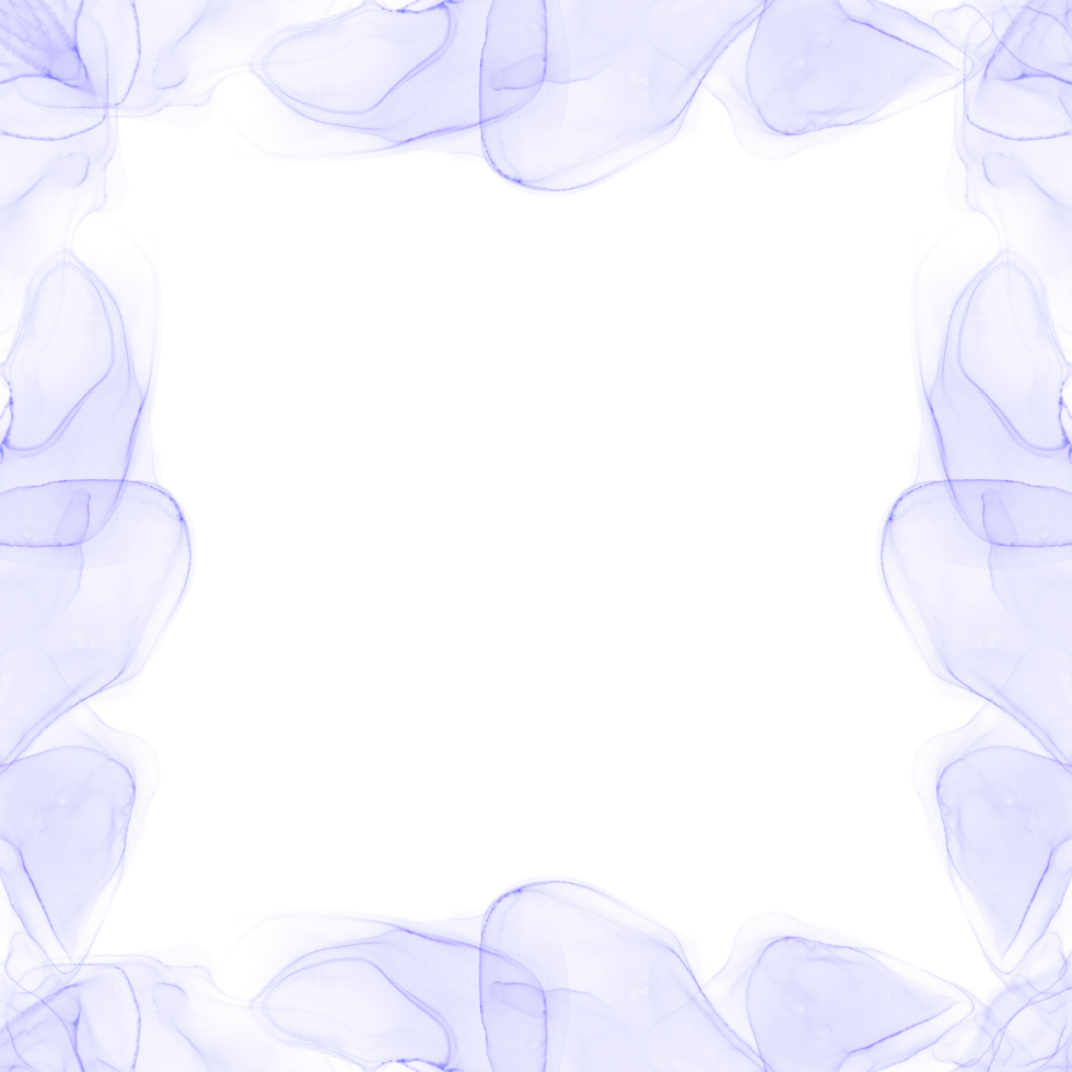 Abstract Blue Ink Frame png