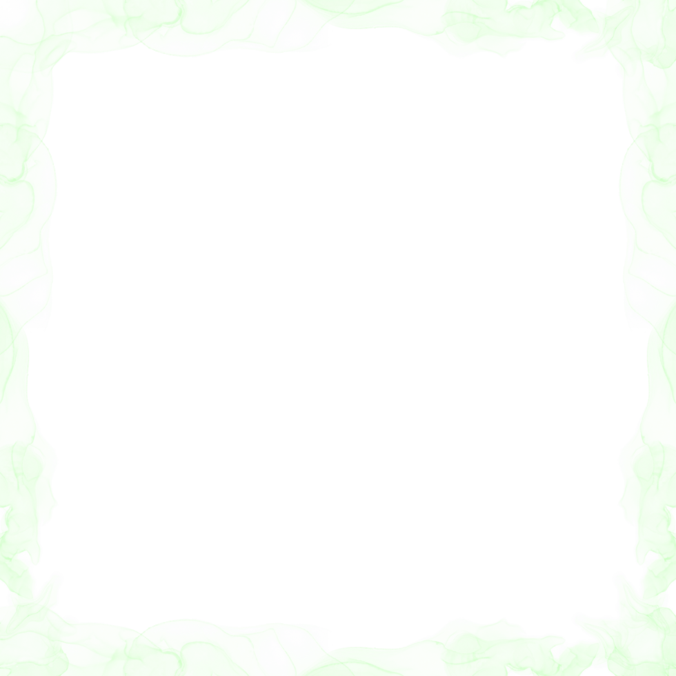 Abstract Green Ink Frame png
