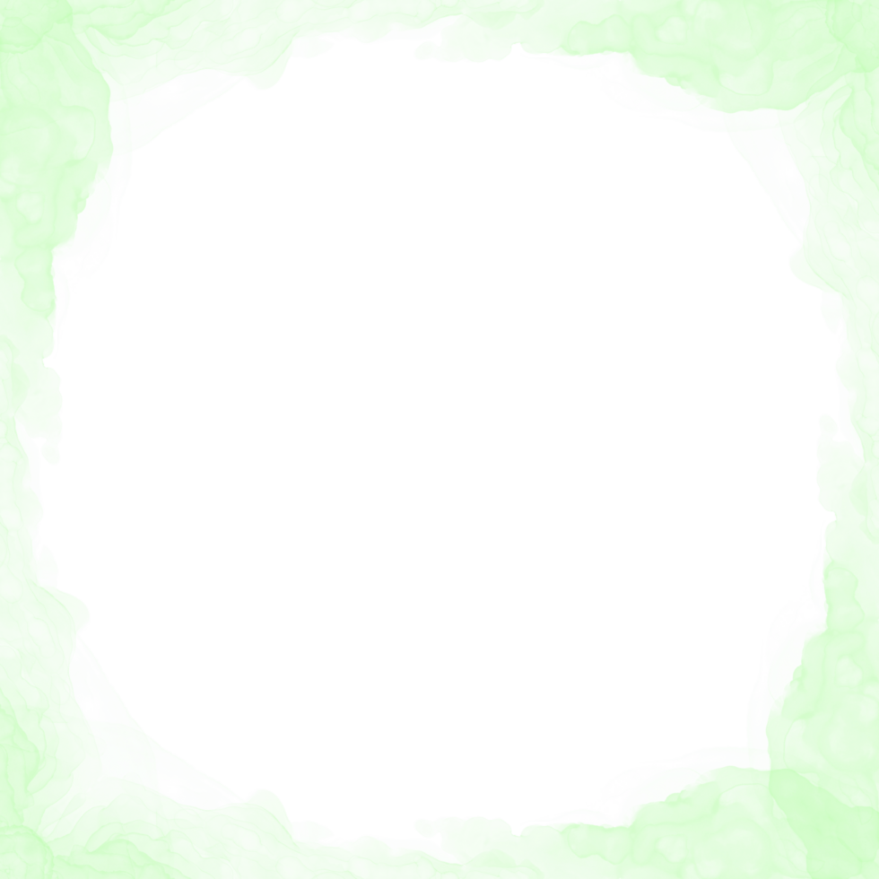 Abstract Green Ink Frame png