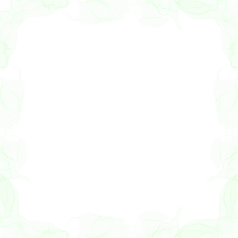Abstract Green Ink Frame png