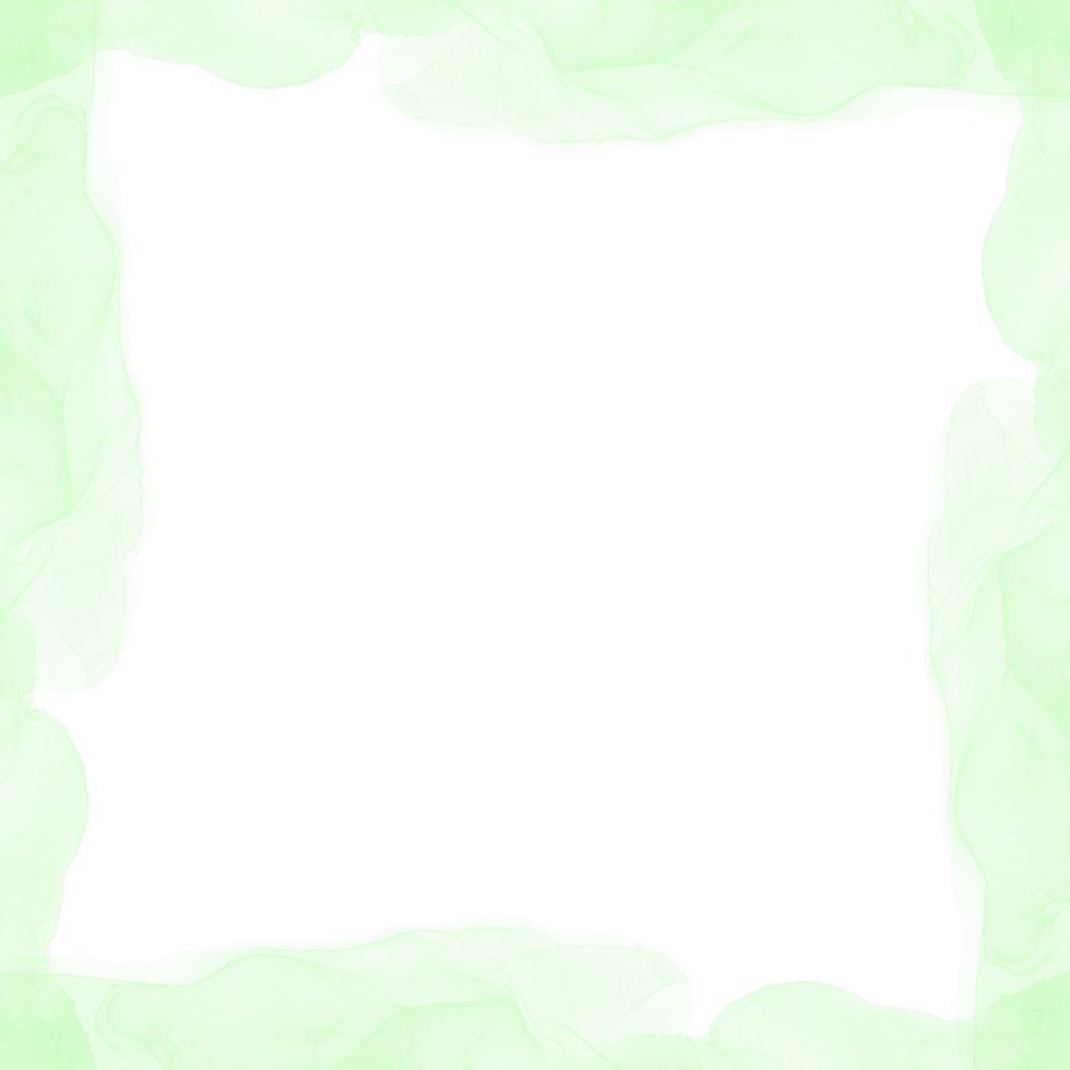Abstract Green Ink Frame png