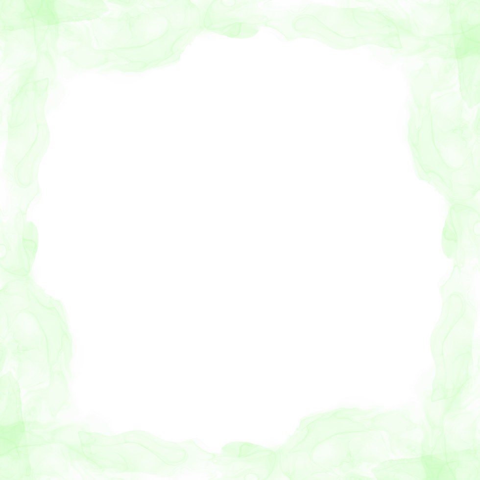 Abstract Green Ink Frame png