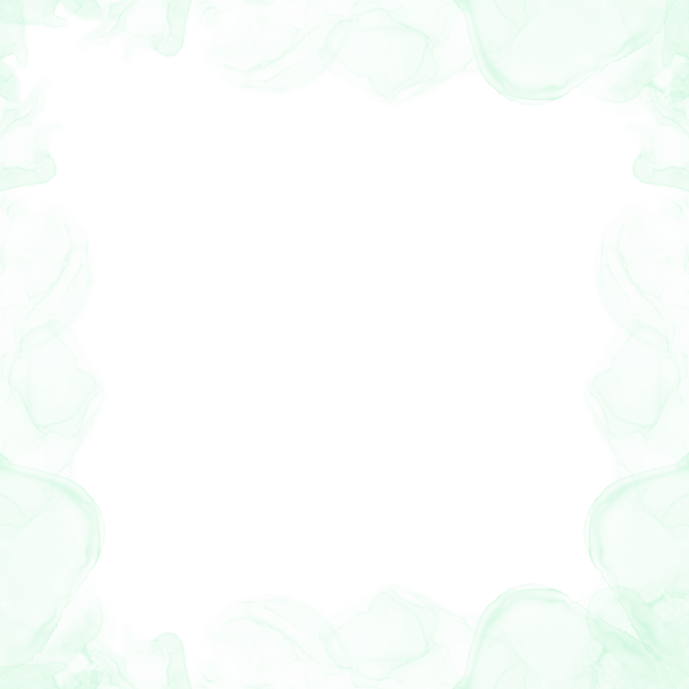 Abstract Green Ink Frame png