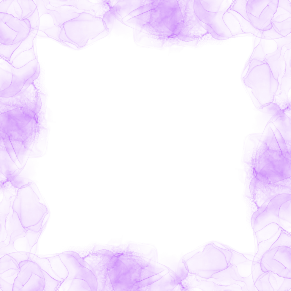 Abstract Purple Ink Frame png