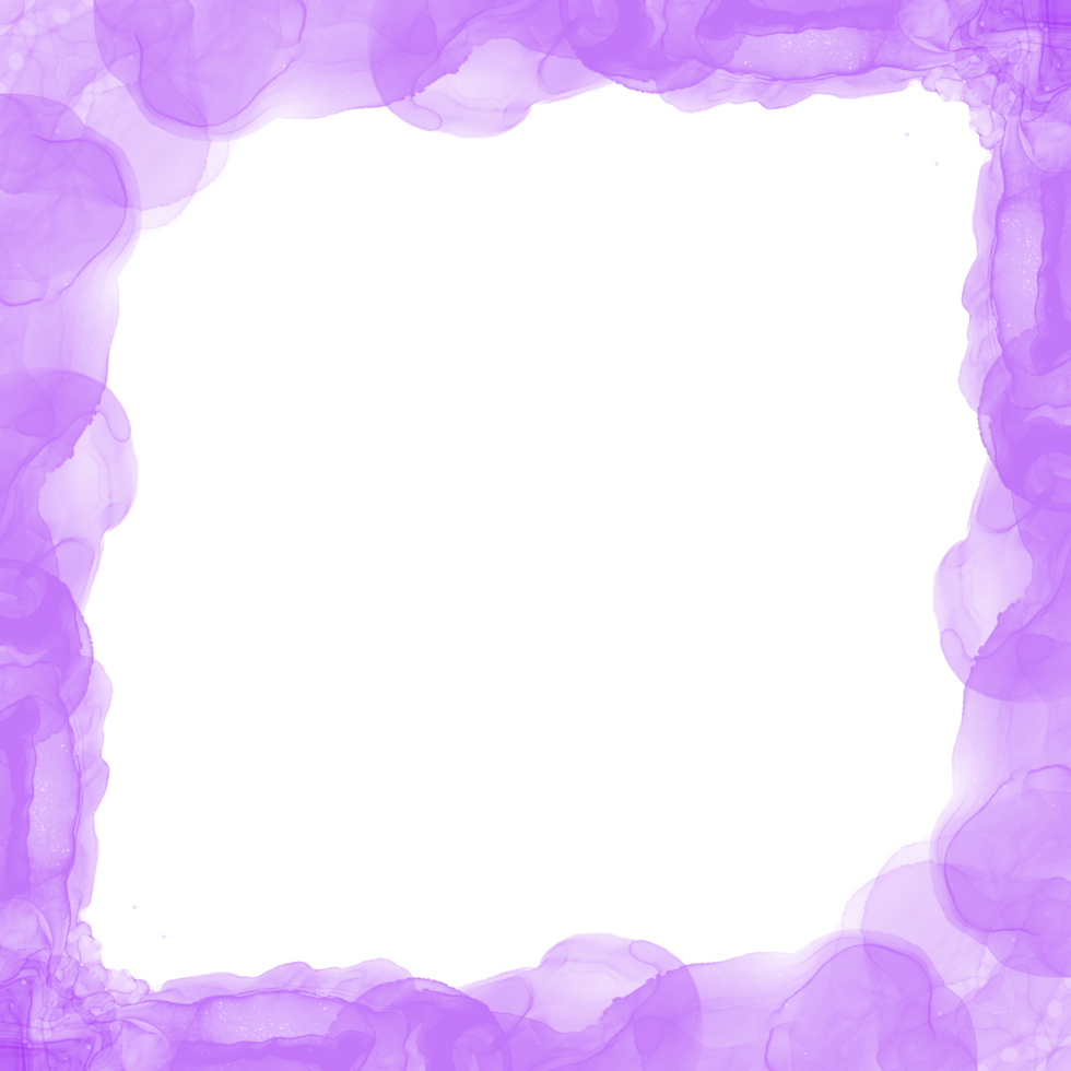Abstract Purple Ink Frame png