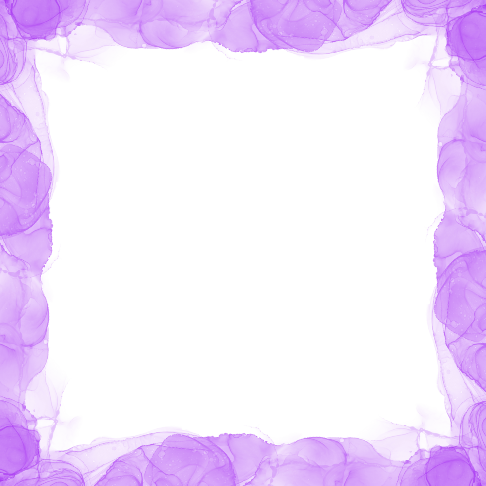 Abstract Purple Ink Frame png