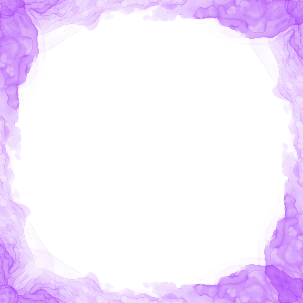 Abstract Purple Ink Frame png