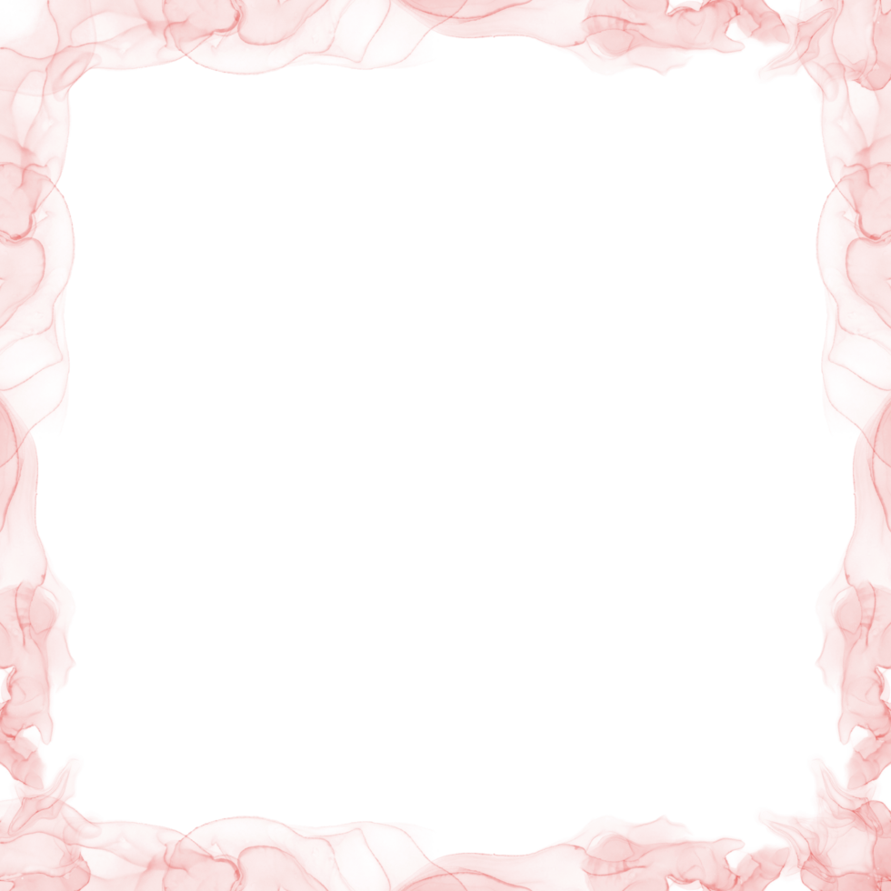 Abstract Red Ink Frame png
