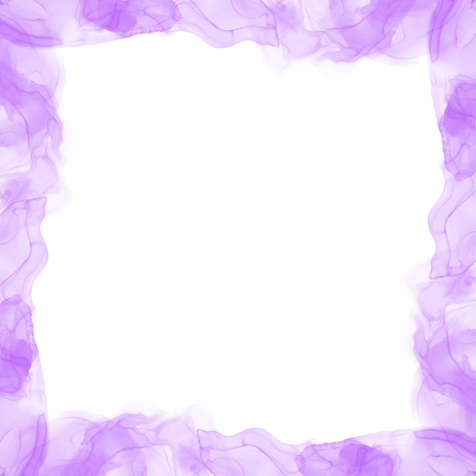 Abstract Purple Ink Frame png