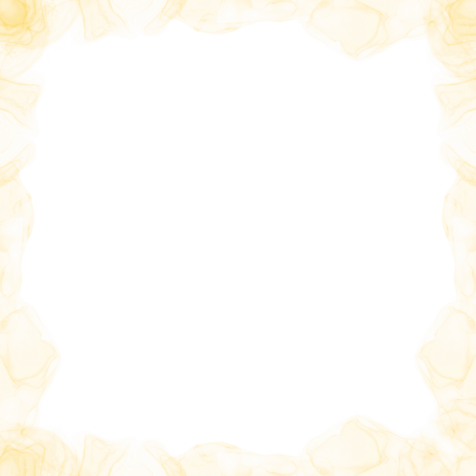 Abstract Yellow Ink Frame png