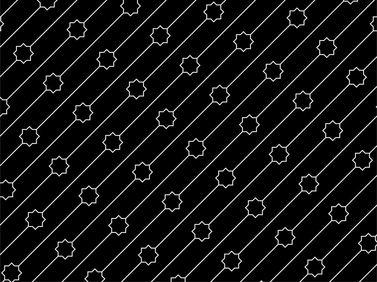 Eight Point Star Shape and Lines Motifs Pattern. can use for Decoration, Ornate, Interior, Exterior, Carpet Pattern, Textile, Tile, Wallpaper, Mosque Decoration, Background, Ect vector
