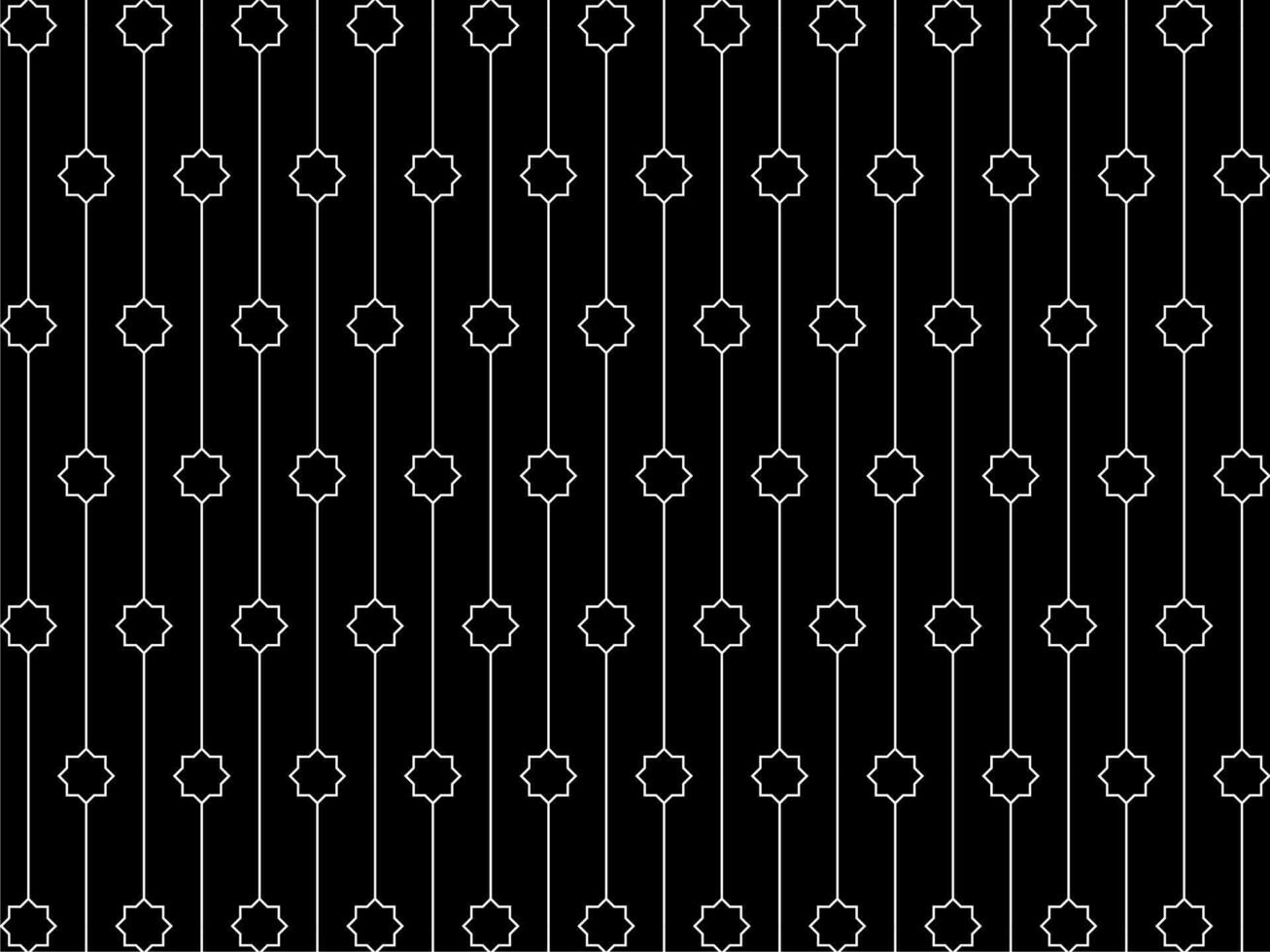 Eight Point Star Shape and Lines Motifs Pattern. can use for Decoration, Ornate, Interior, Exterior, Carpet Pattern, Textile, Tile, Wallpaper, Mosque Decoration, Background, Ect vector