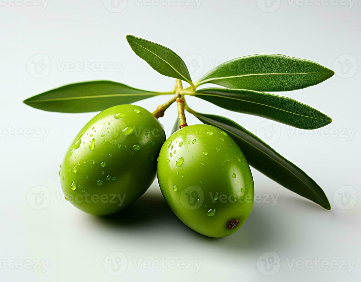 AI Generated Isolated Olive photo with background