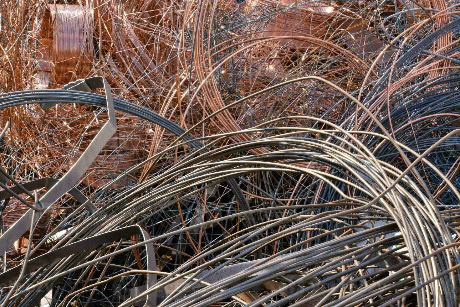 Wire metal scrap photo
