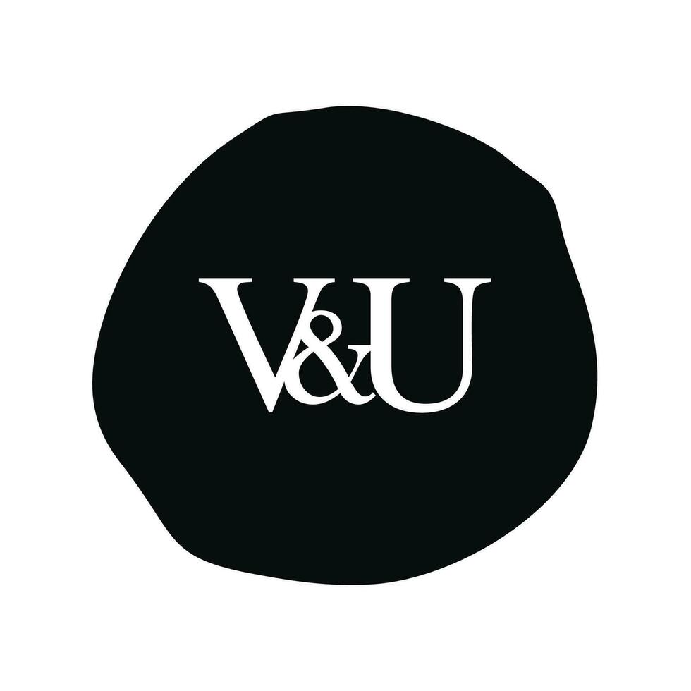 vu inicial logo letra cepillo monograma comapany vector