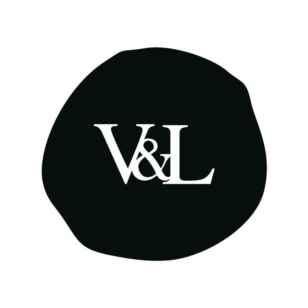VL Initial logo letter brush monogram comapany vector