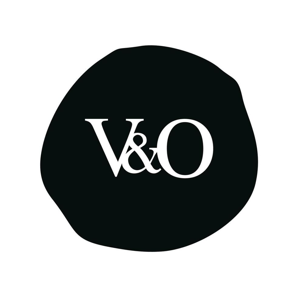 VO Initial logo letter brush monogram comapany vector