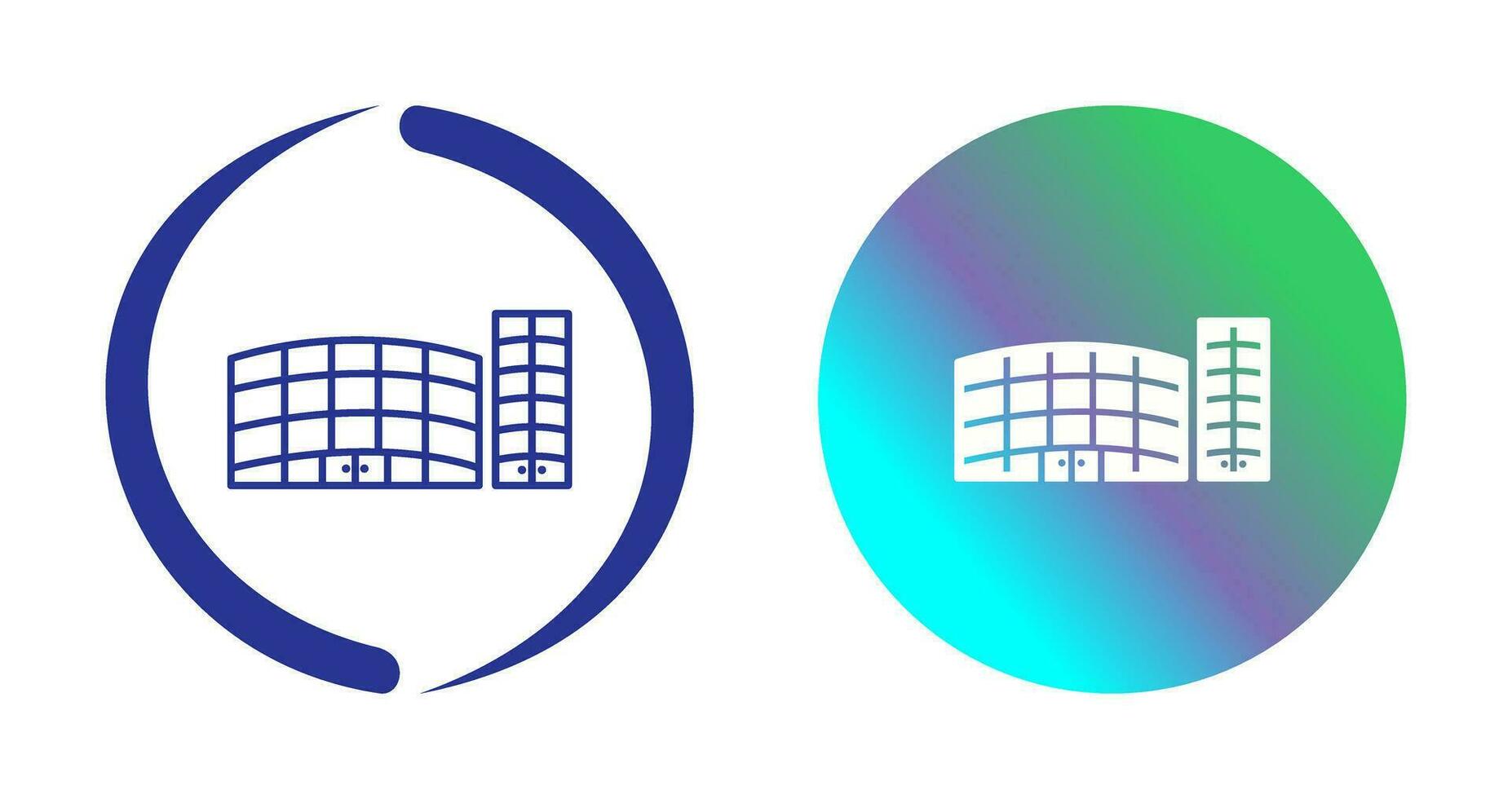 Unique Shopping Mall Vector Icon