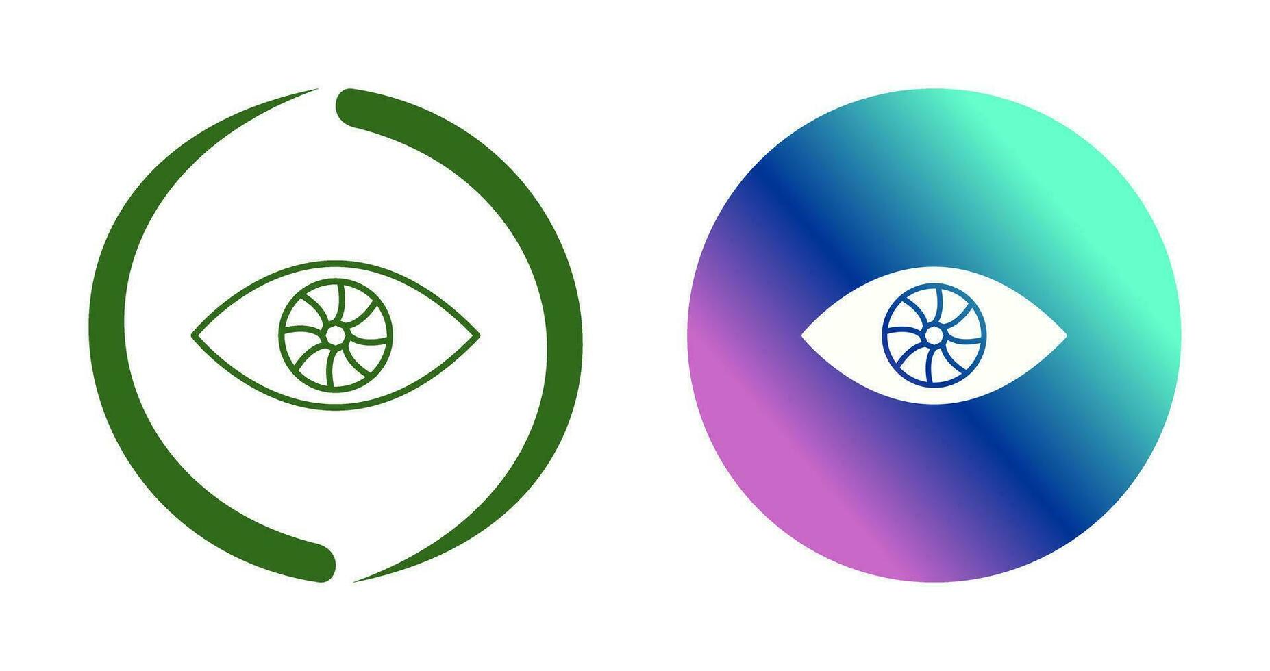 icono de vector de ojo único