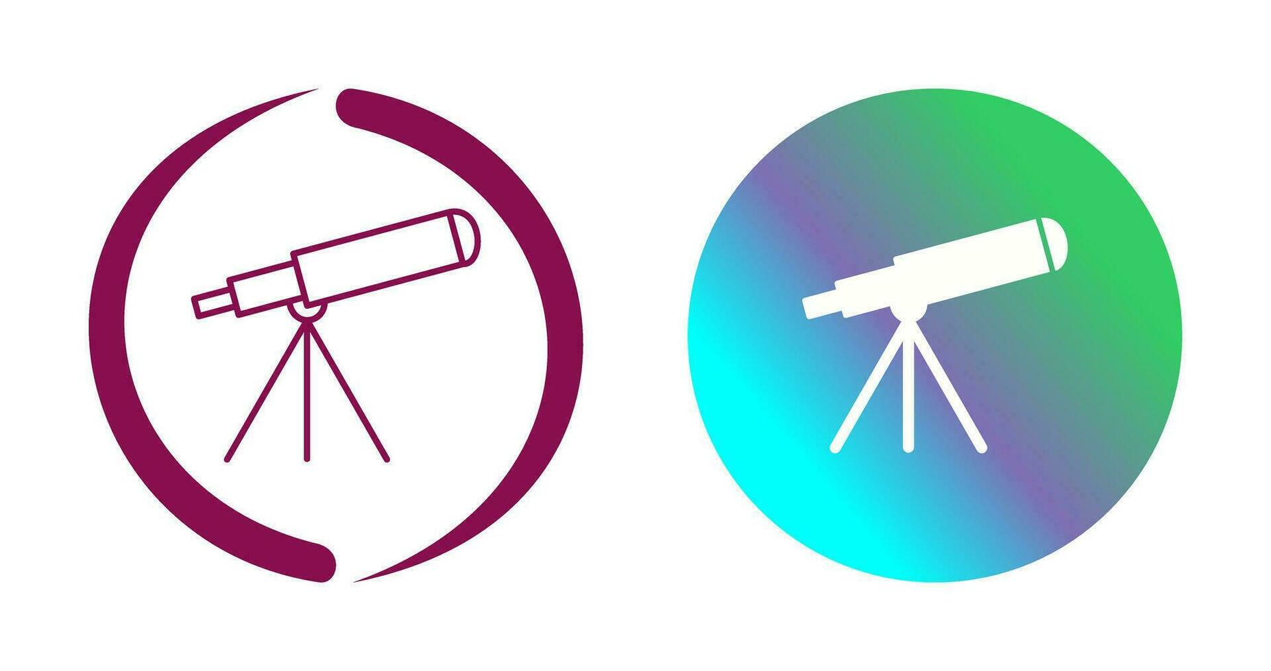 Telescope Vector Icon