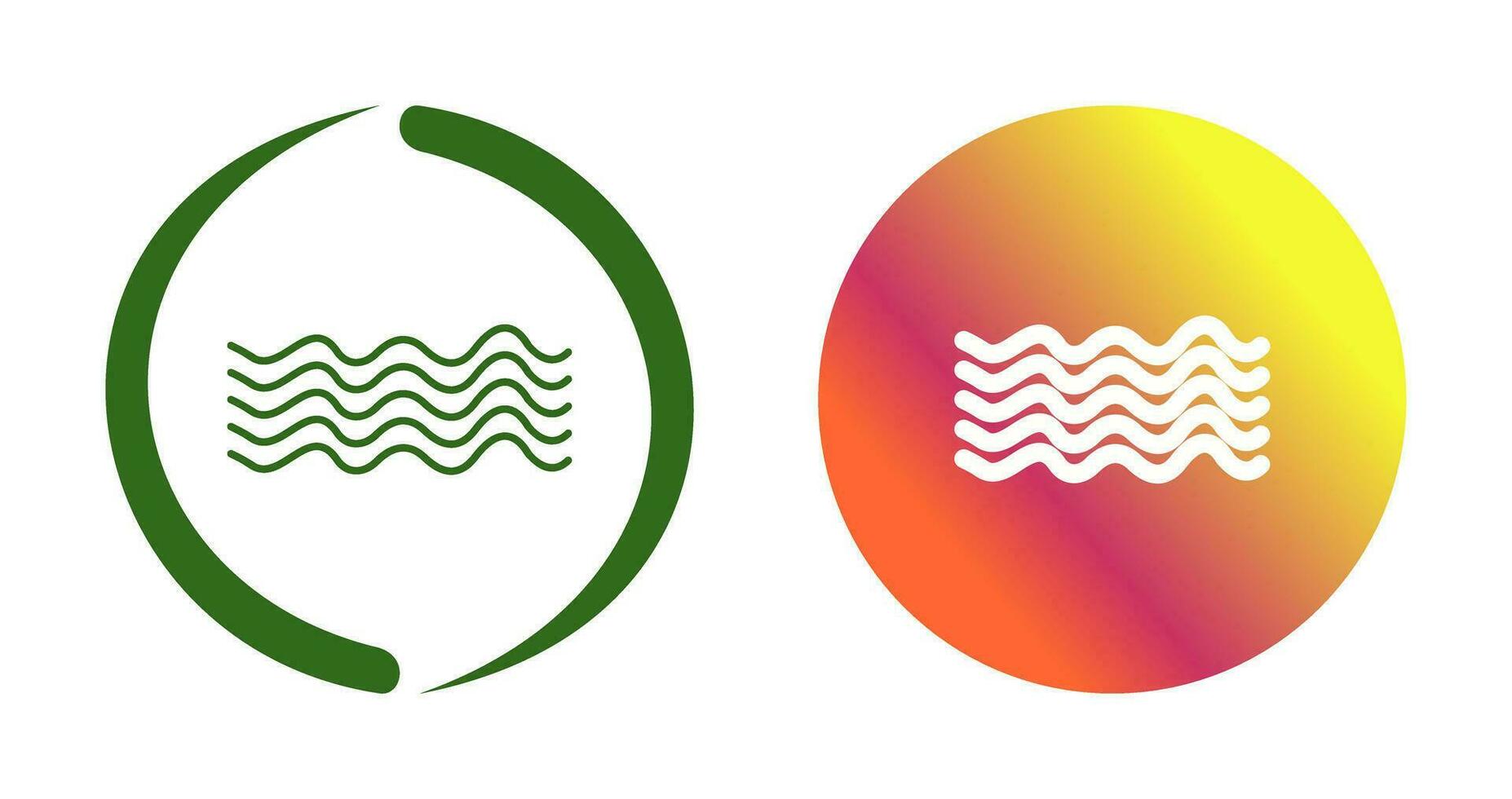 Magnetic Waves Vector Icon