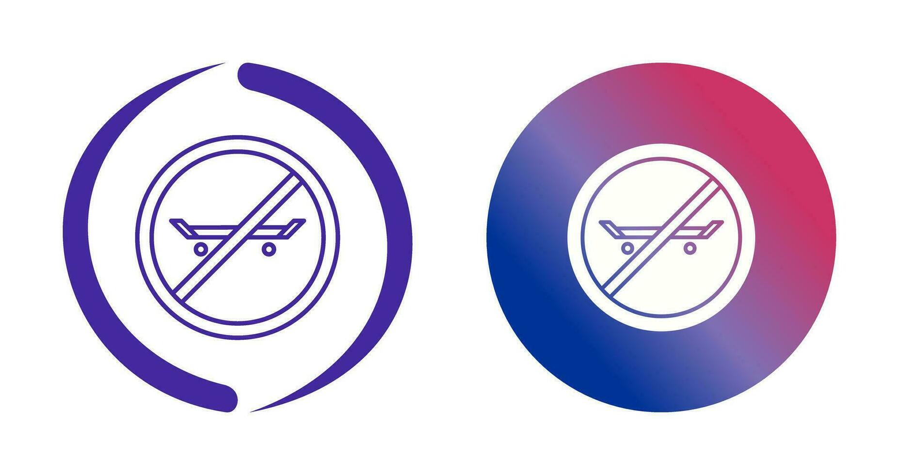No Skating Vector Icon