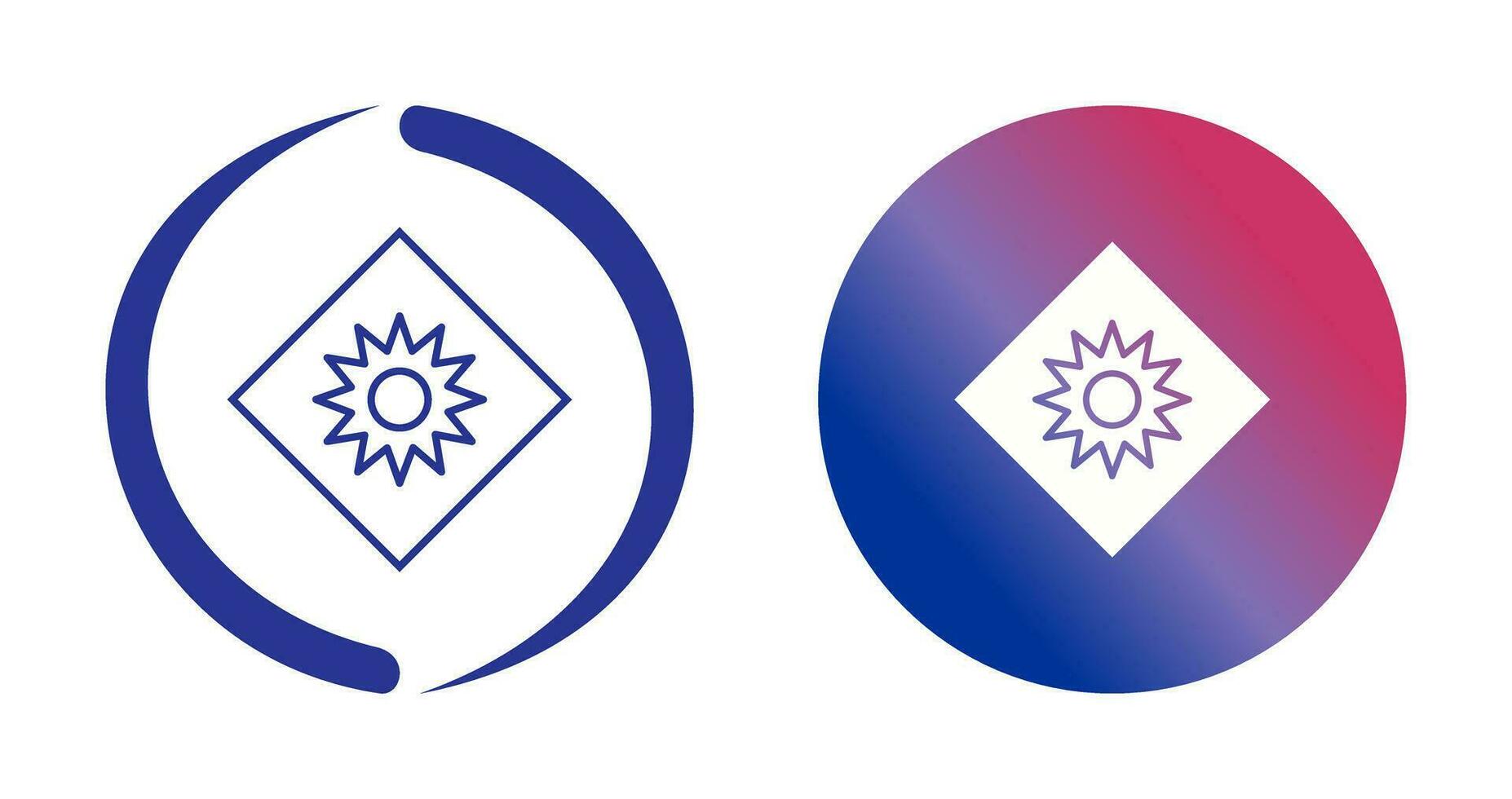 Optical Radiation Vector Icon