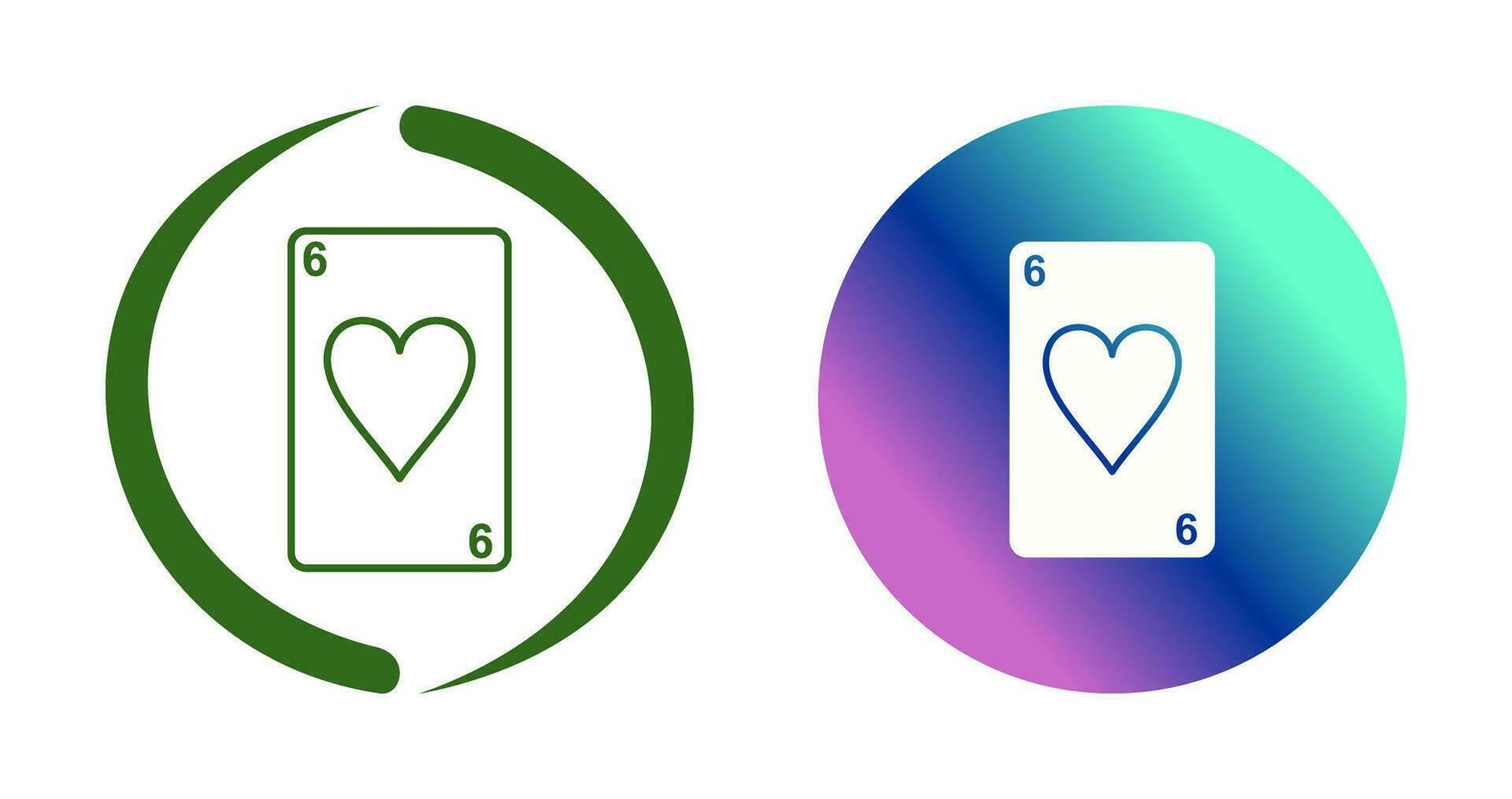 Hearts Card Vector Icon