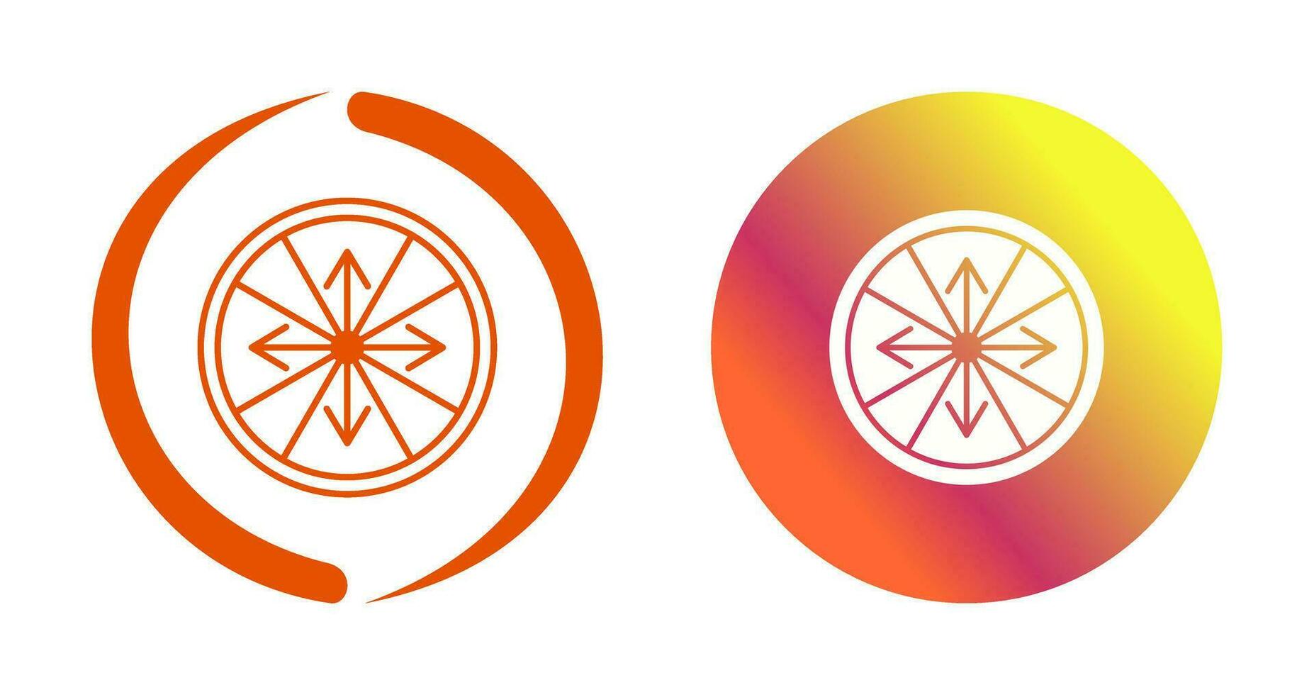 Roulette with Arrow Vector Icon