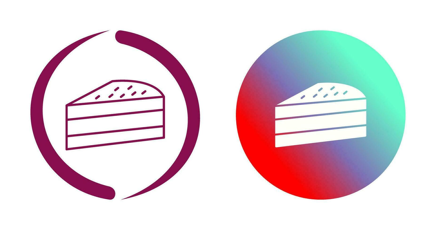 Cake Slice Vector Icon