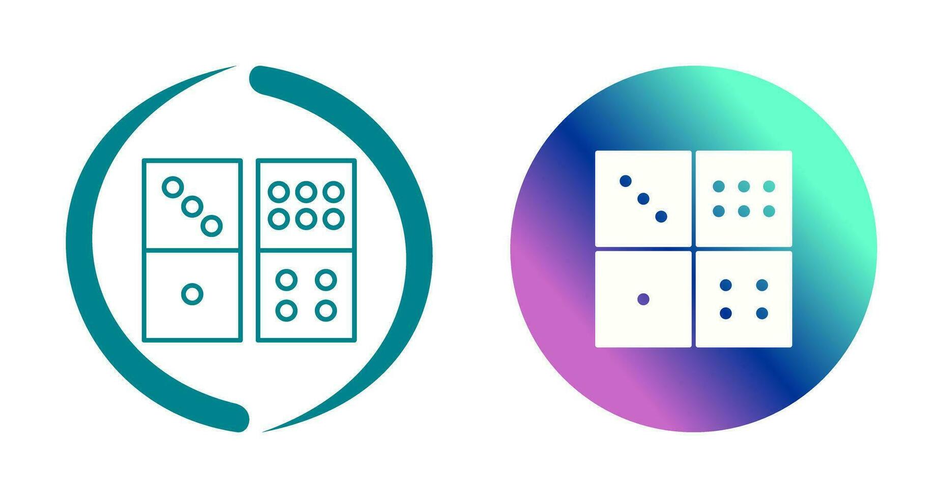 Domino Game Vector Icon