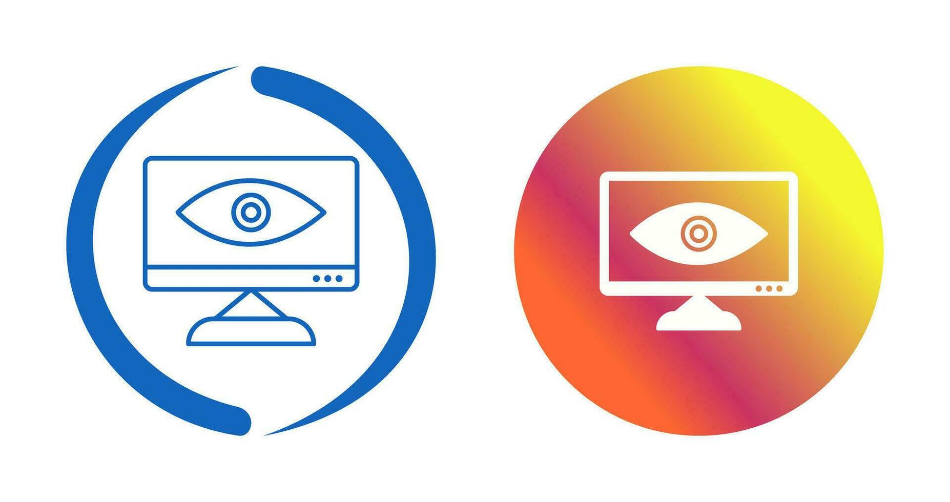 Unique Web Visibility Vector Icon