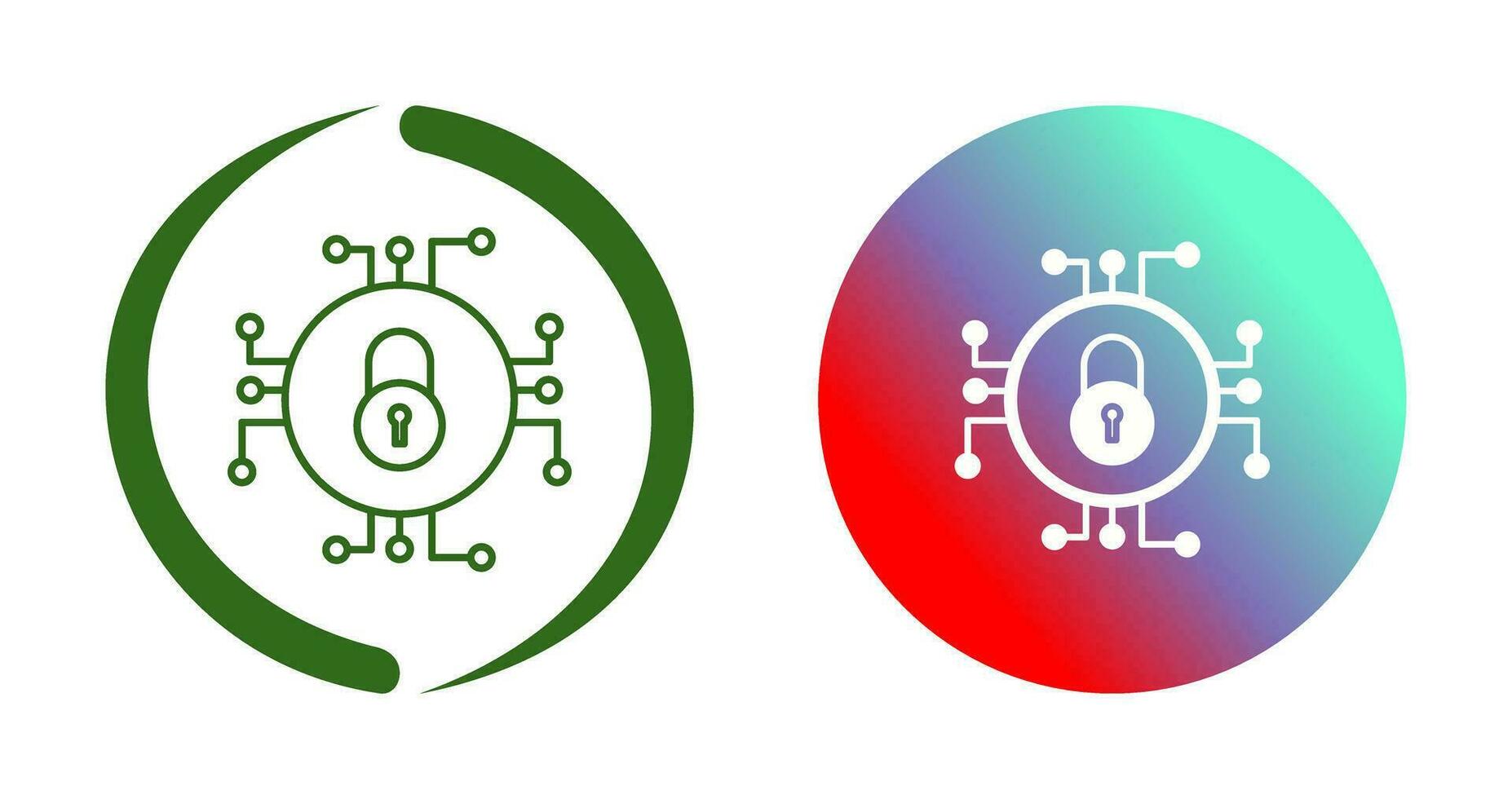 Unique Data Security Vector Icon