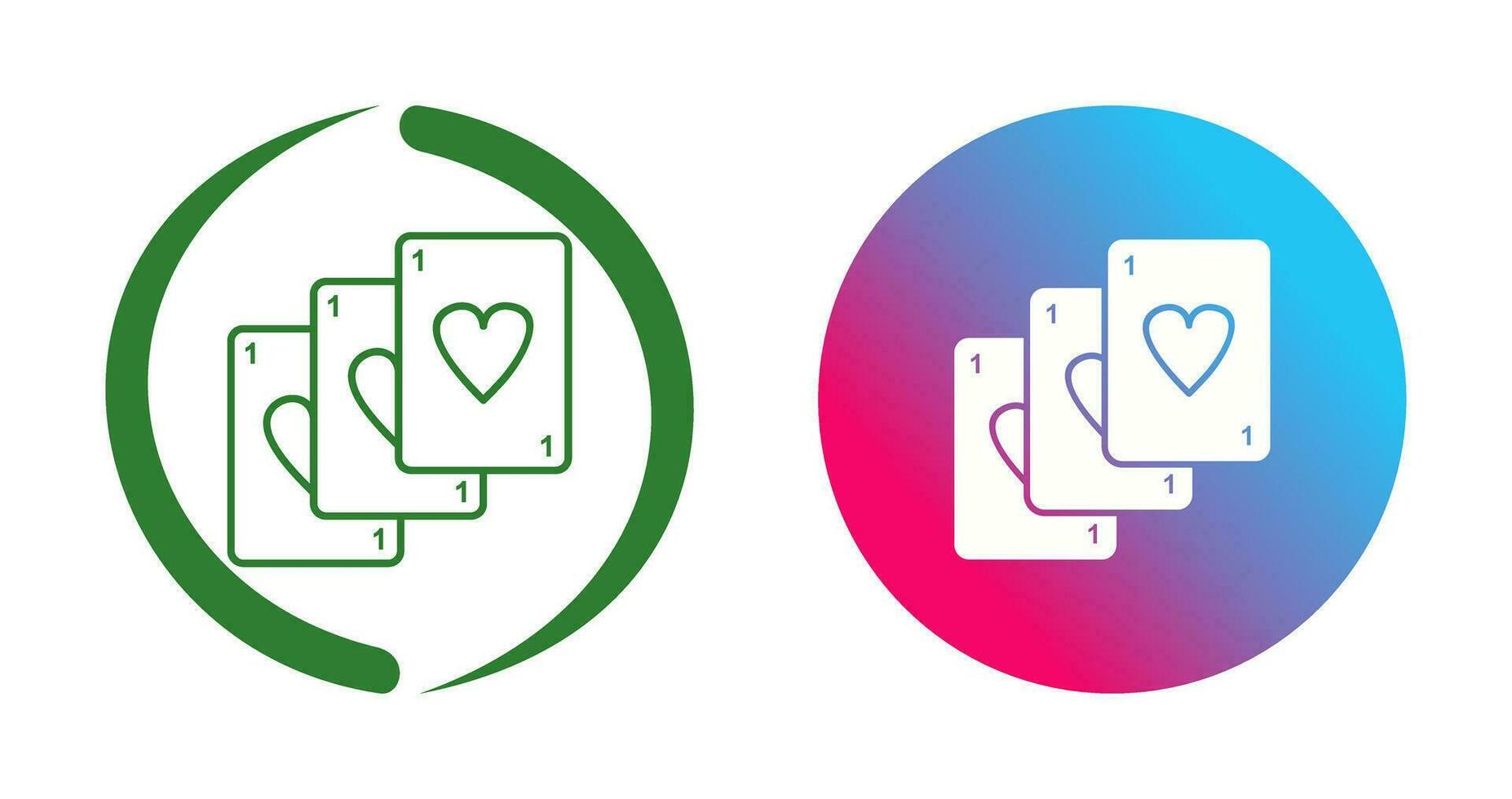 Unique Deck of Cards Vector Icon