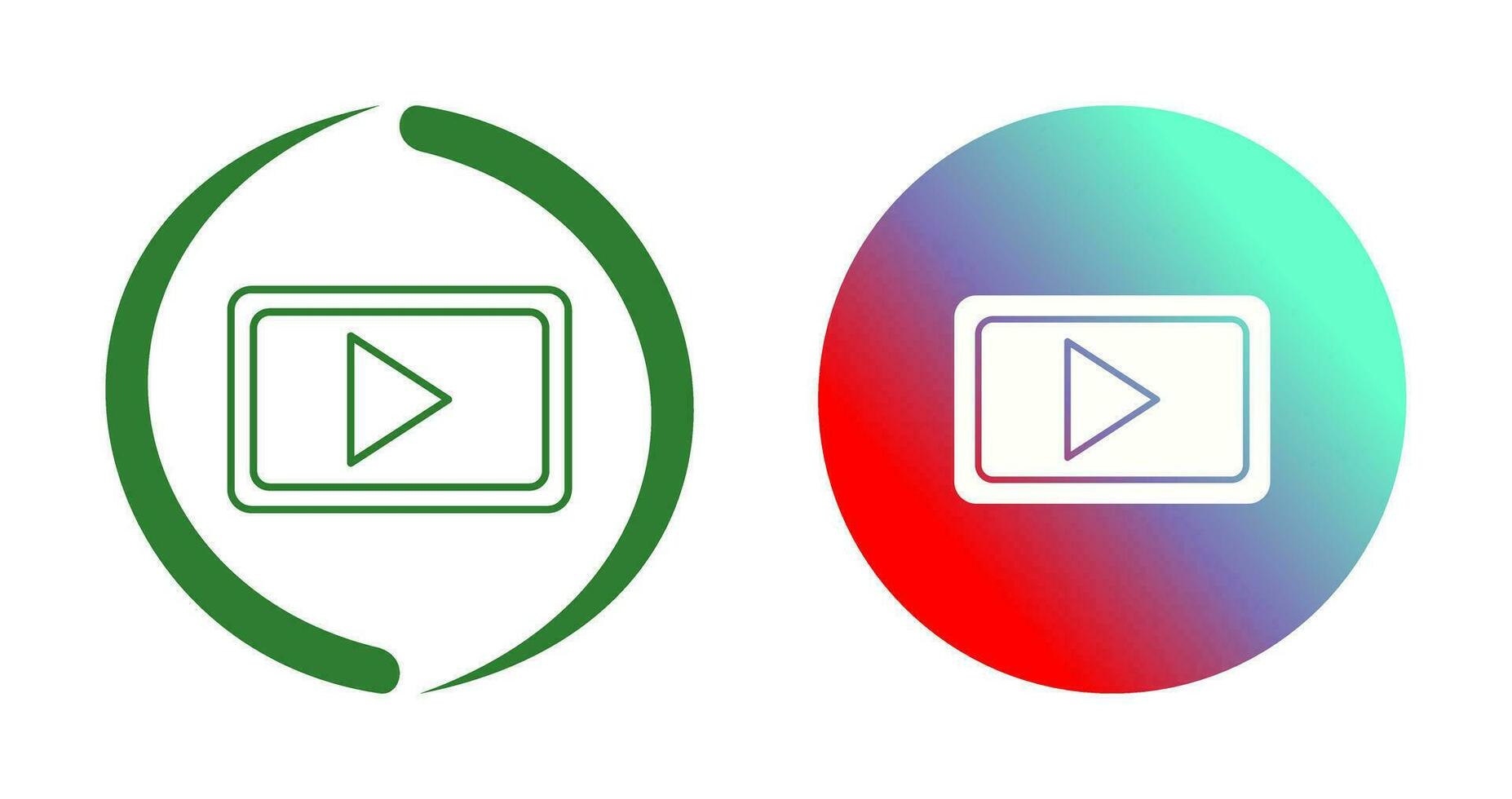 icono de vector de comunicación de video único