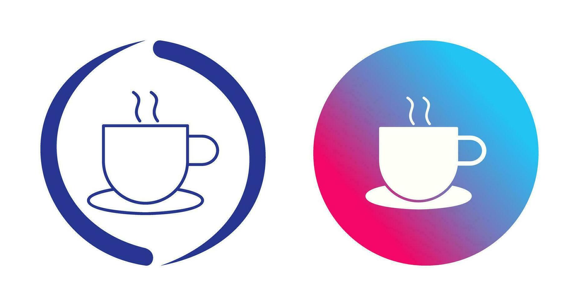 icono de vector de café caliente único