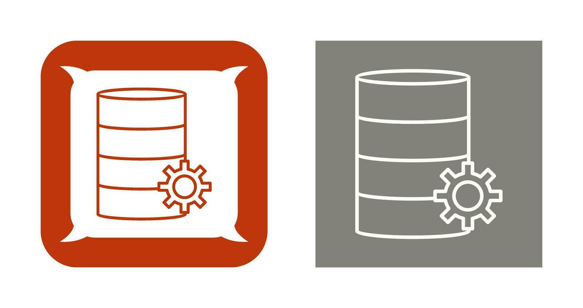 Unique Database Management Vector Icon