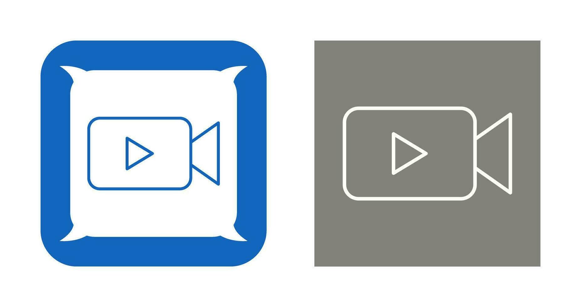 icono de vector de video único