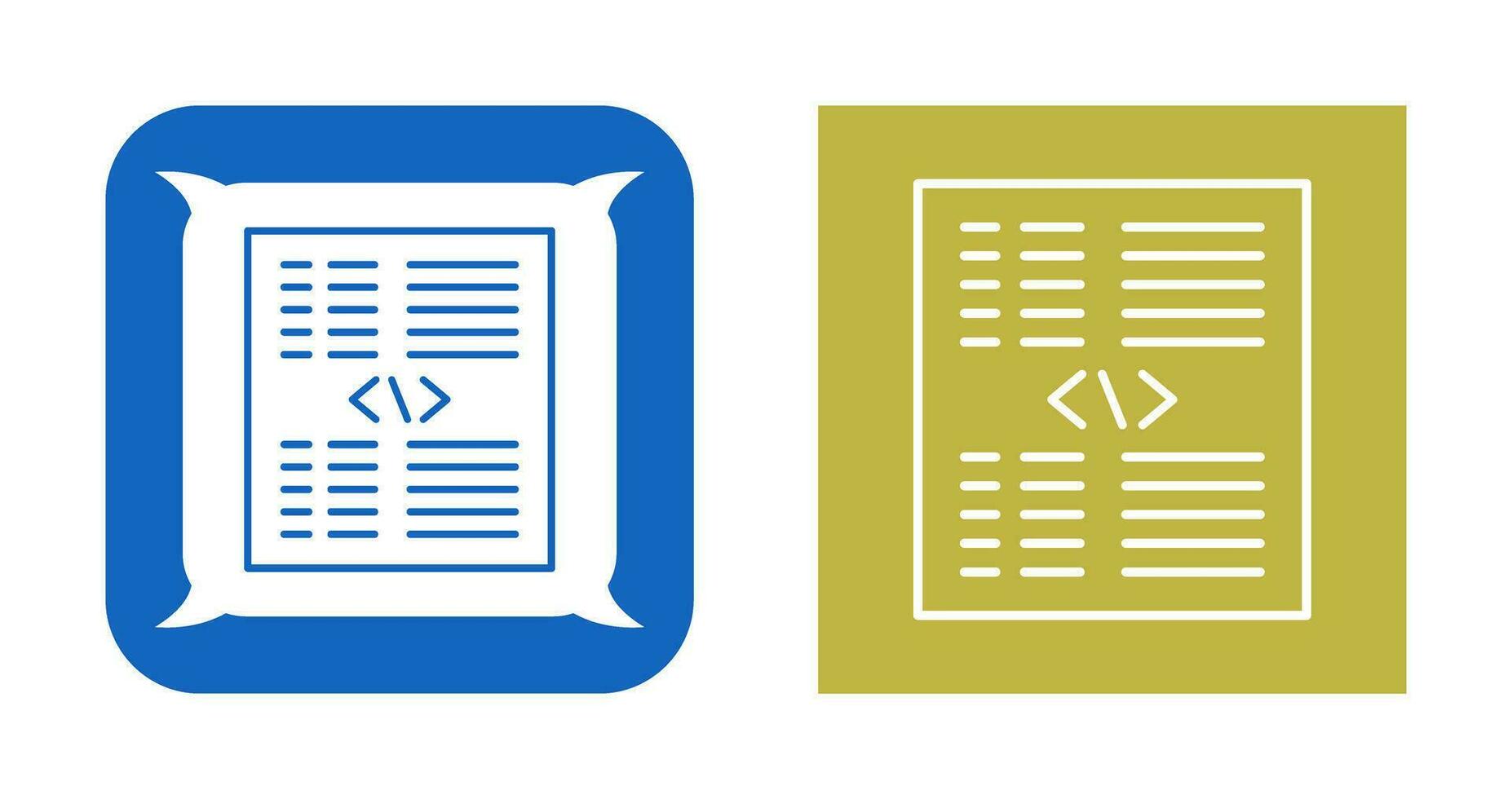 Piece of Code Vector Icon