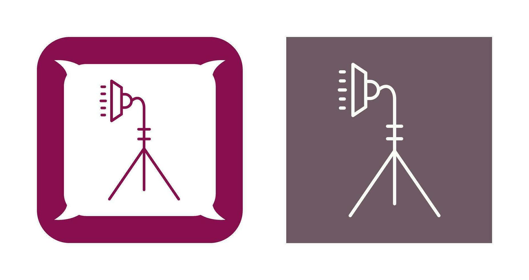 Unique Light Stand Vector Icon