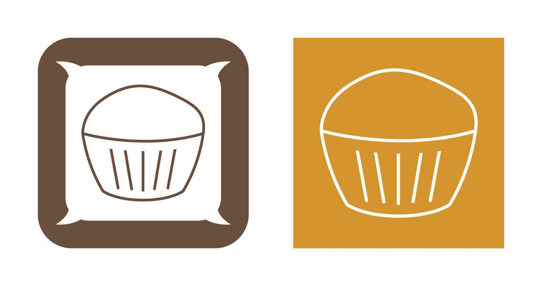 icono de vector de muffin de chocolate