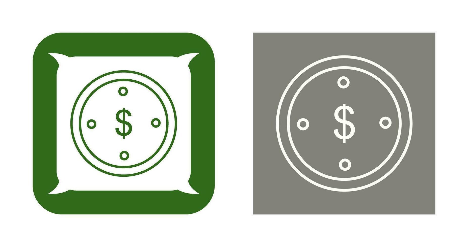 icono de vector de moneda de dólar