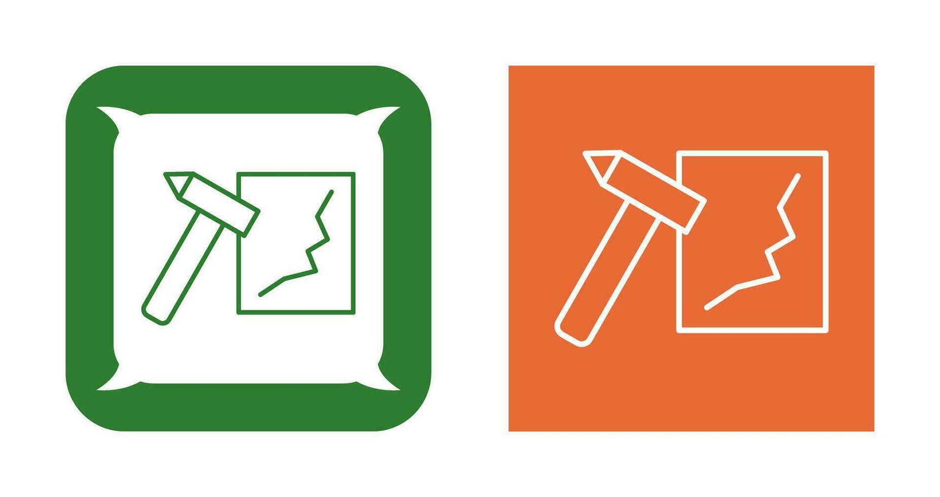 Unique Break Glass Vector Icon