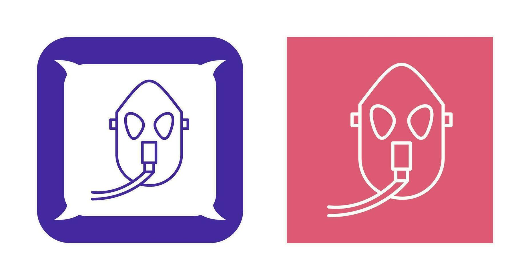 Unique Oxygen Mask Vector Icon