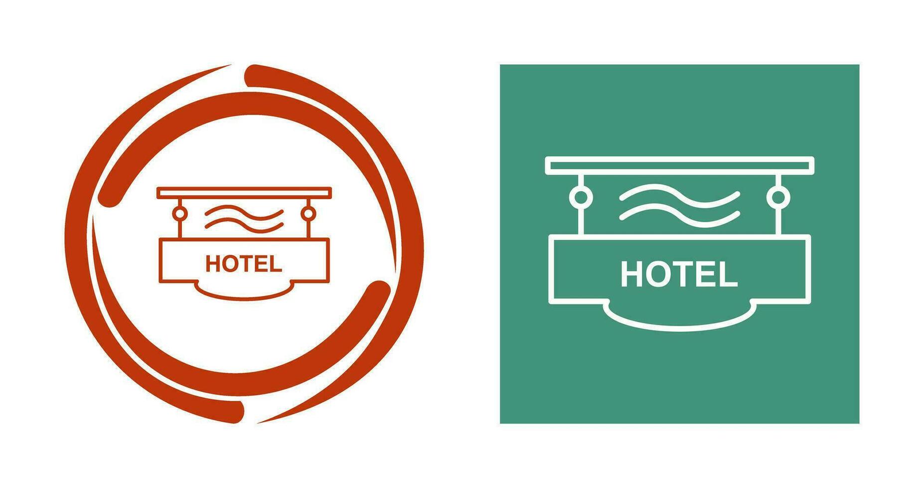 icono de vector de signo de hotel