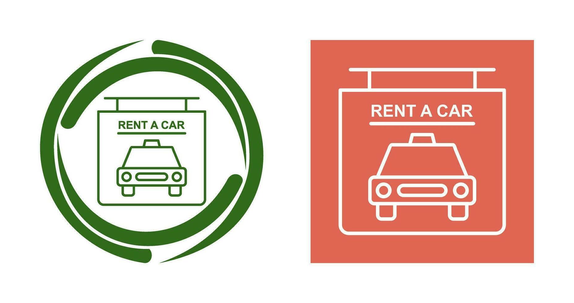 Rent a Car Vector Icon