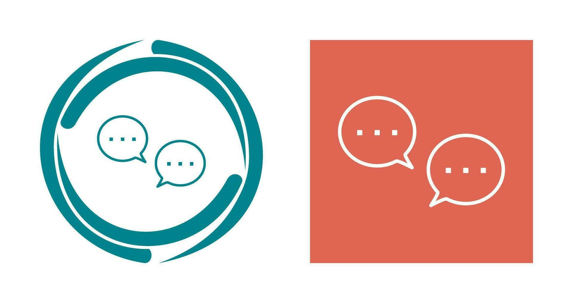 Unique Conversation Bubbles Vector Icon