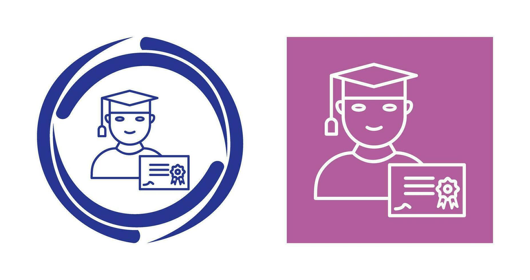 Unique Receiving Diploma Vector Icon